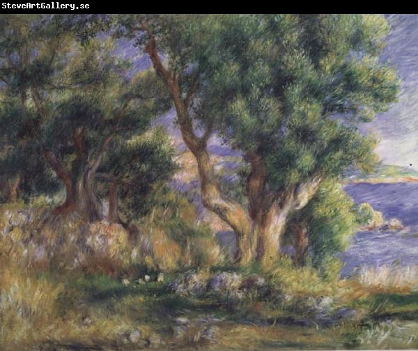 Pierre Renoir Landscape on the Coast near Menton